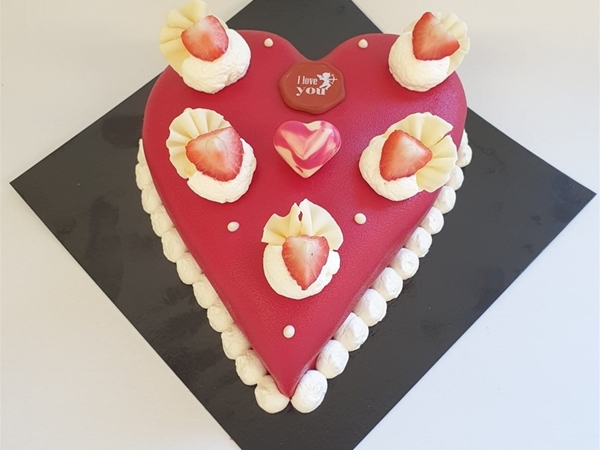 valentijnstaart marsepein 5 pers